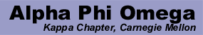 Alpha Phi Omega Kappa Chapter, Carnegie Mellon
