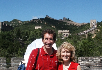 Mike and Diane at Great Wall at Badaling