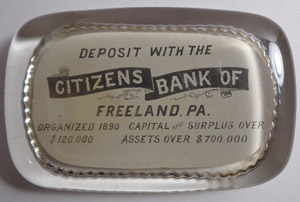 Citizens Bank paperweight