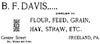 B. F. Davis feed store ad, 1895