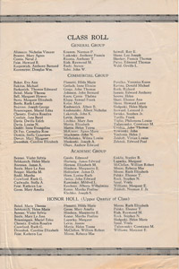 FHS class of 1936 Commencement program