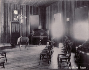 Freeland Y.M.C.A. lecture room in 1900