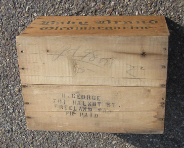 Henry George wooden box