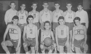 MMI Junior Varsity Basketball team, 1954