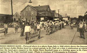 Jeddo Skidoo Band, St. Clair parade article