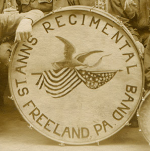St. Ann's Band drum, 08-16-1920