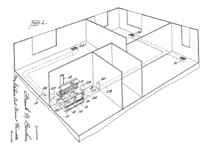 Frank N. Becker Stove patent drawing