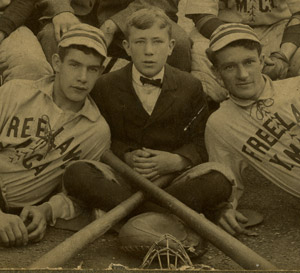 1905 Freeland Y.M.C.A. baseball team mascot