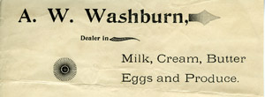 Washburn letterhead, 1890s