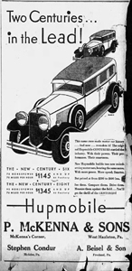 1930 Hupmobile ad, A. Beisel & Son