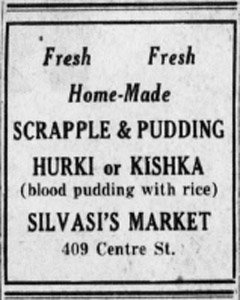 Silvasi Meats ad, 1948