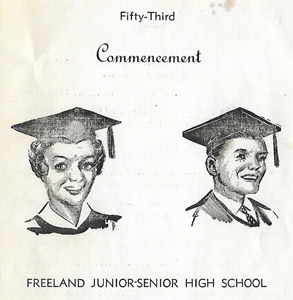 FHS 1954 Commencement program