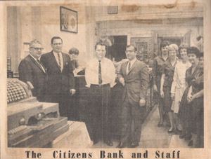 Citizens Bank staff 1960s