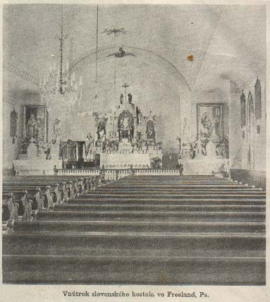 St. John's Nepomucene Church interior 1906