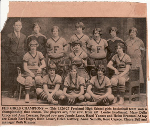 FHS Girls Basketball 1927
