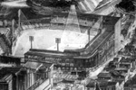 View of Forbes Field on a game night