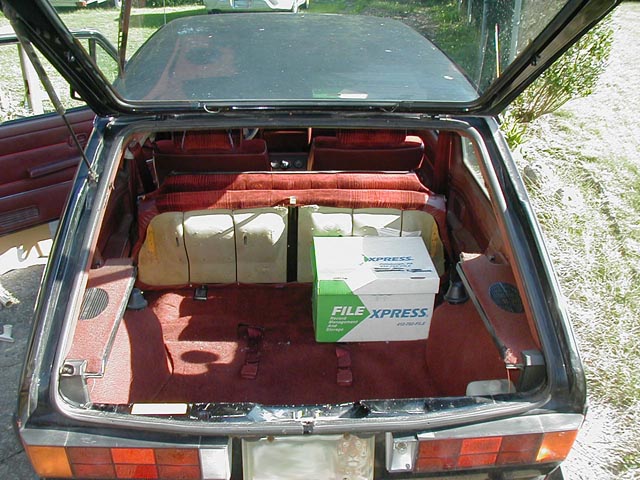 rear hatch maximized for cargo