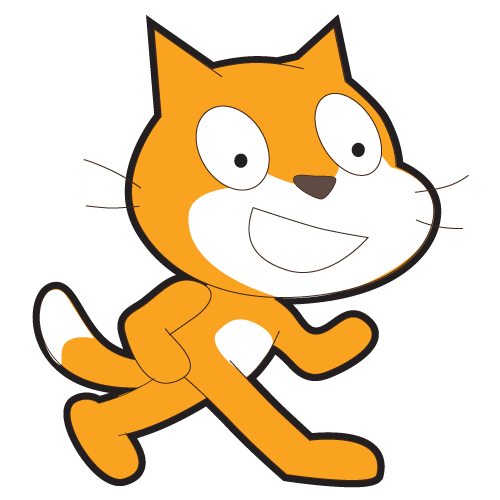 The cat mascot for the language Scratch