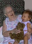 laughing with great grandma