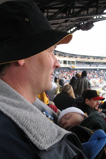 IMG_1322.JPG - It was cold and the game stunk, but Alexander made it to opening day for the first time.