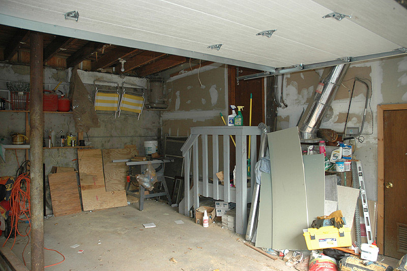 garage stairs before