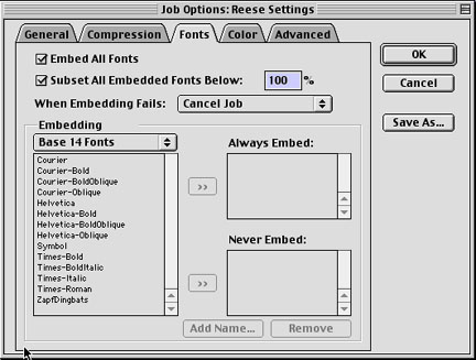 Font Settings