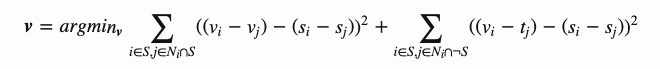 Objective function for Poisson Blending