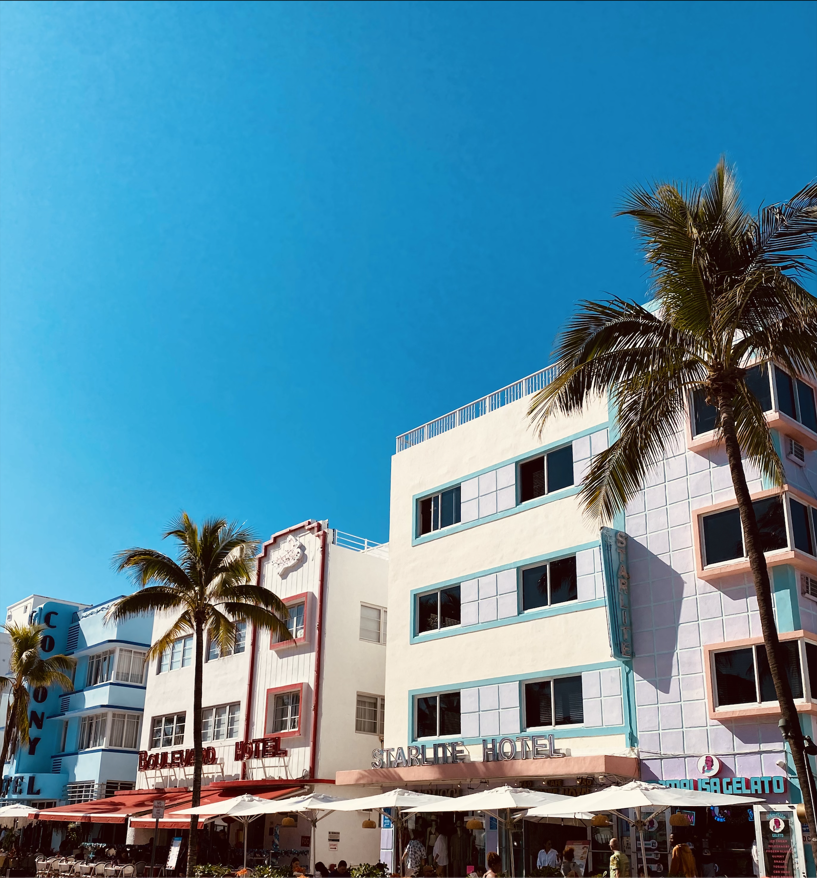 Photograph taken in Ocean Drive, Miami