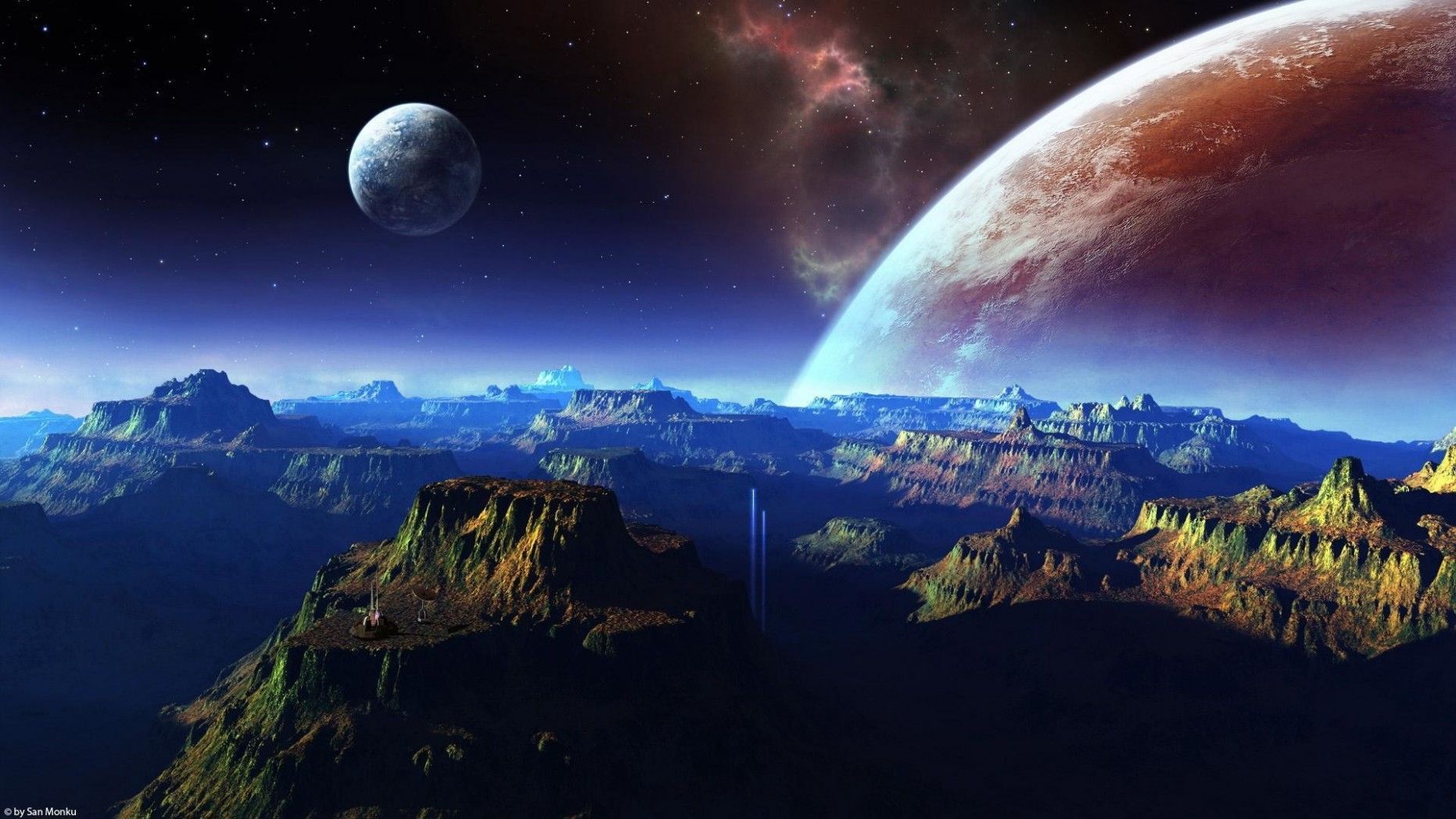 Image of Planet in Space