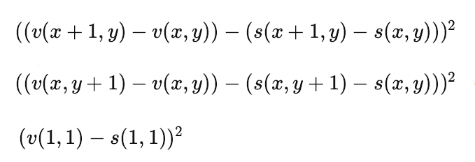 Objective Functions for Toy Problem