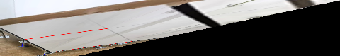 Table Test Lines on Affine-Rectified Image