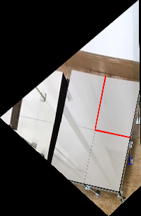 Table Test Lines on Metric-Rectified Image
