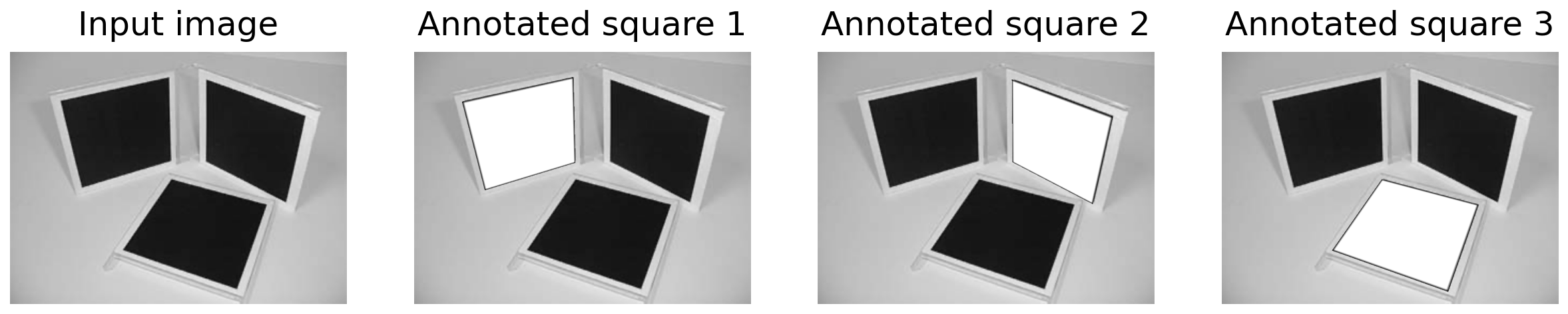 Camera calibration using metric planes