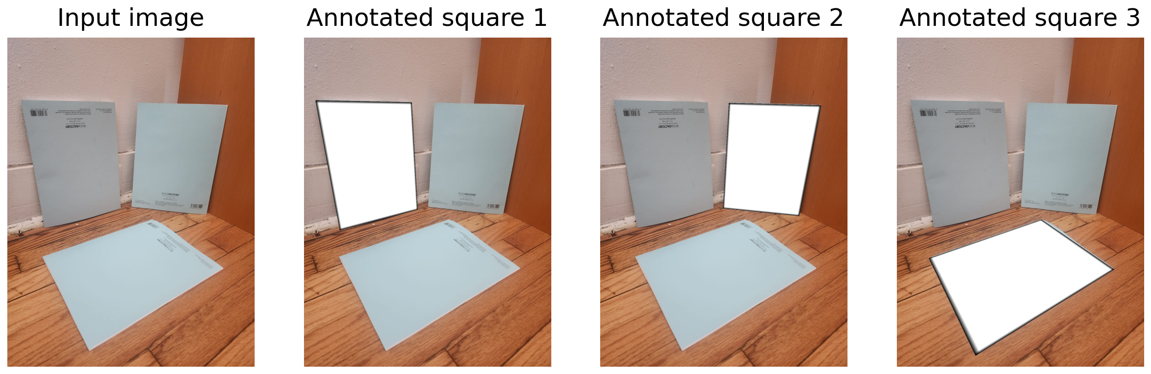 Camera calibration using metric planes