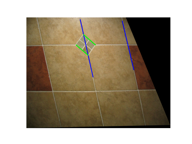 Affine-Rectified Test Lines