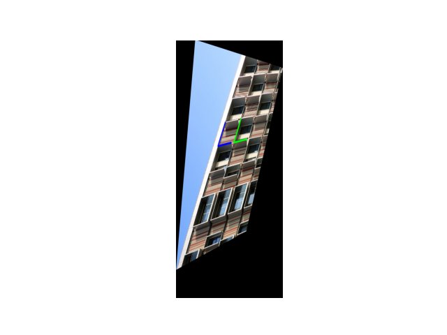 Metric-Rectified Test Lines