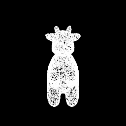 Cow mesh vs point cloud 10000 samples