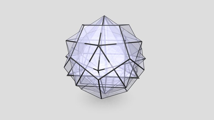 UXRZONE CLASSIC NESTED PLATONIC SOLIDS