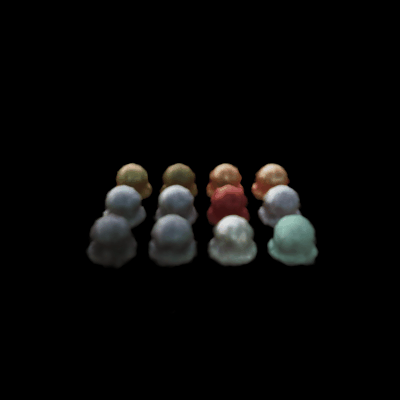 NeRF Materials With View Dependence (4 directions)