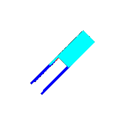 45 degree rotation segmentation pred