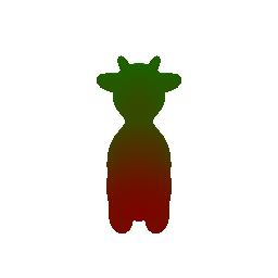 Re-textured cow mesh
