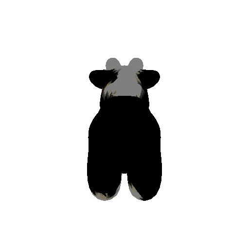 Dotted black and white cow mesh