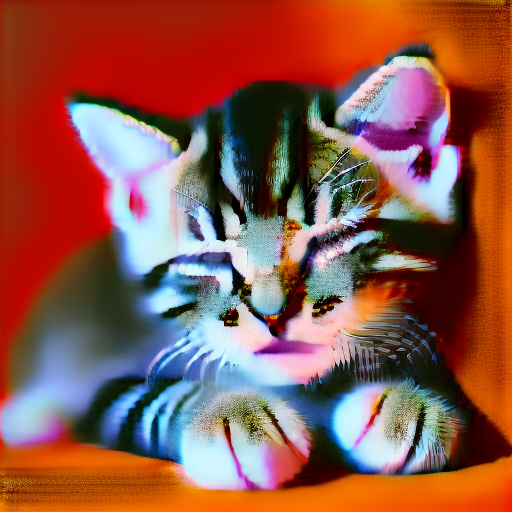 Kitten with guidance