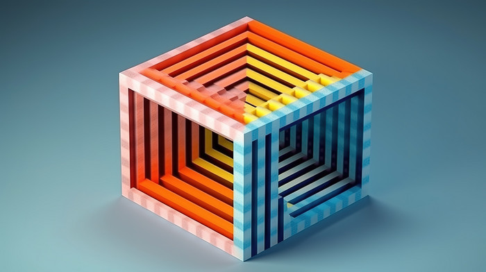 Geometric Shape Optical Illusion