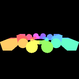 Complex SDF scene rendered with sphere tracing