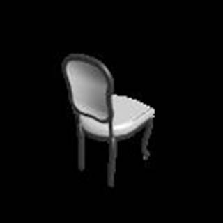 A white chair with a black background

Description automatically generated with low confidence