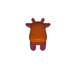 Colored cow
