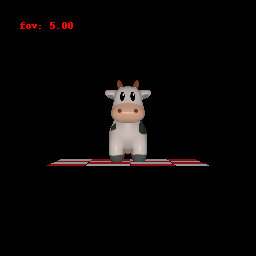 Dolly Zoom on Cow Mesh