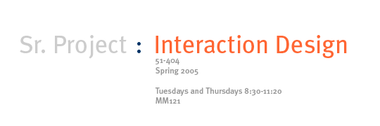 Sr. Project: Interaction Design