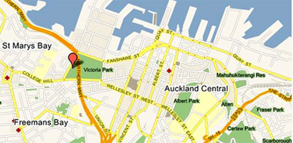 map of auckland